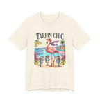 T-shirt Tarpin Chic Flamant Rose