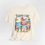 T-shirt Tarpin Chic Flamant Rose