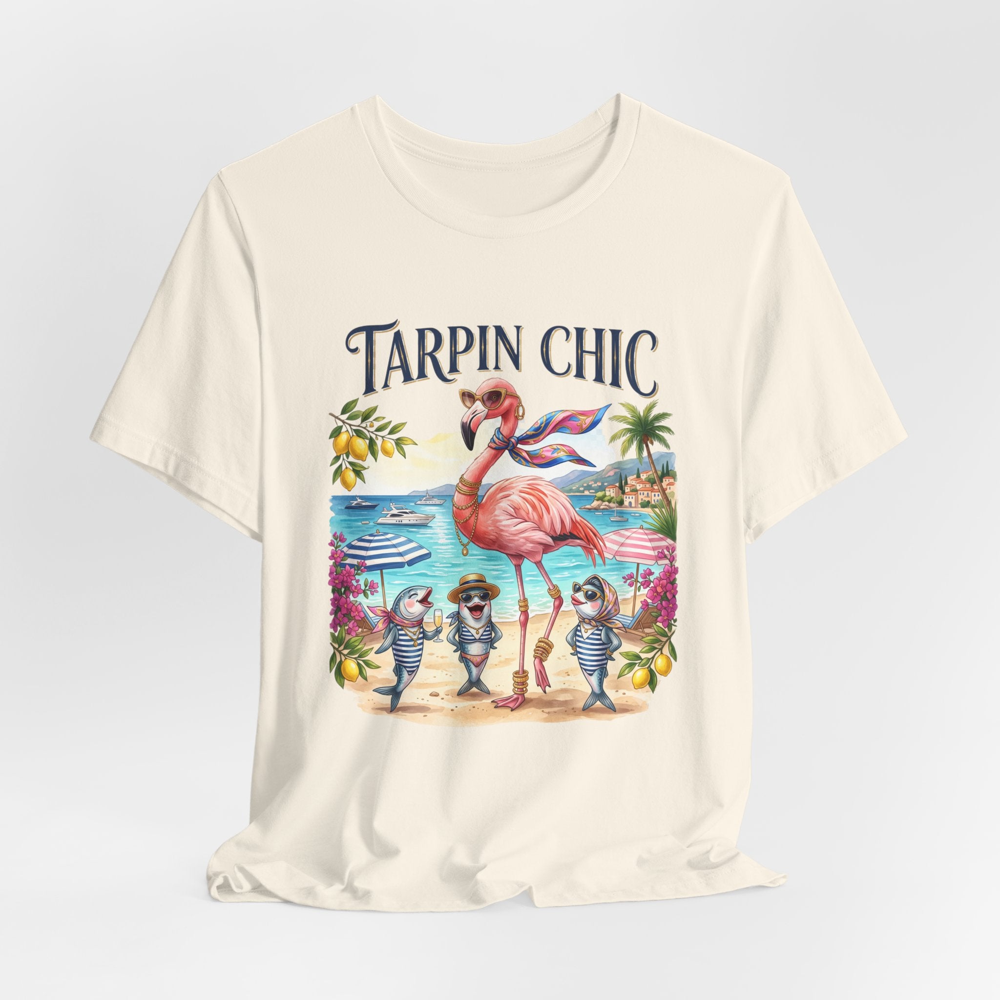 T-shirt Tarpin Chic Flamant Rose