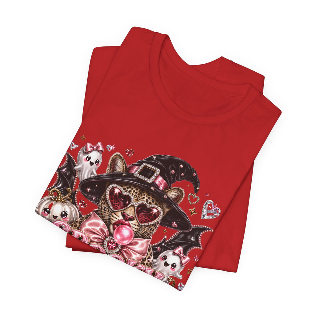 Spooky But Make It Feral Tee — Cute Witch Cat Halloween T-Shirt