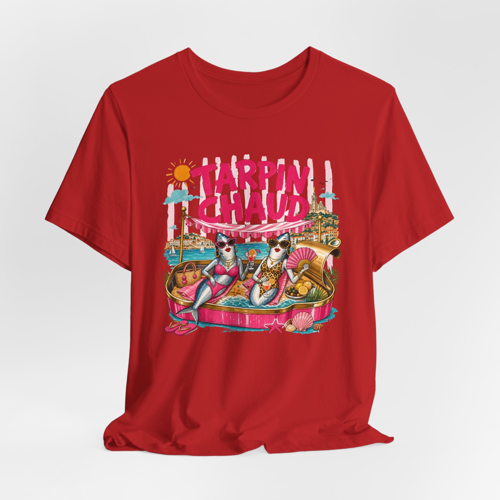 Tarpin Chaud | T-shirt Marrant Sardines de Marseille | T-shirt d'été Côte d'Azur
