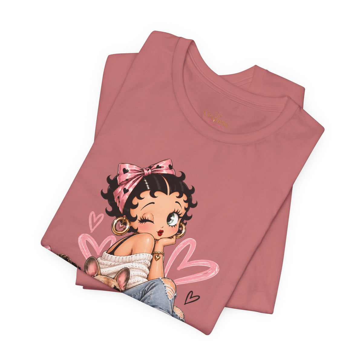 Betty Boop Pink Sneakers Graphic Tee