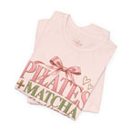 Pilates + Matcha Bonheur Tee — Yoga Mat & Matcha Fitness Shirt