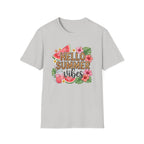 Hello Summer Vibes Watermelon Floral Leopard Print T-Shirt