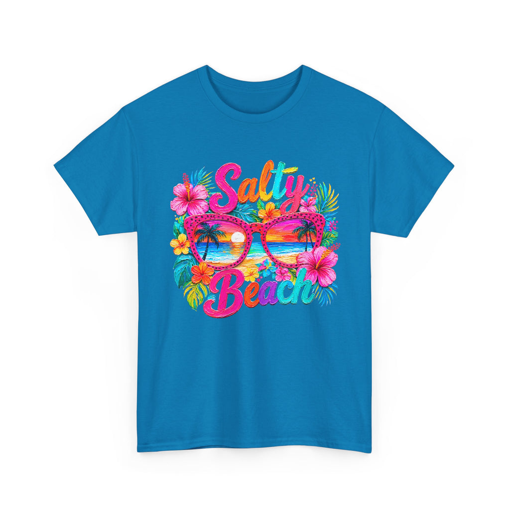 Salty Beach sunglasses floral design T-Shirt | tropical summer vibes