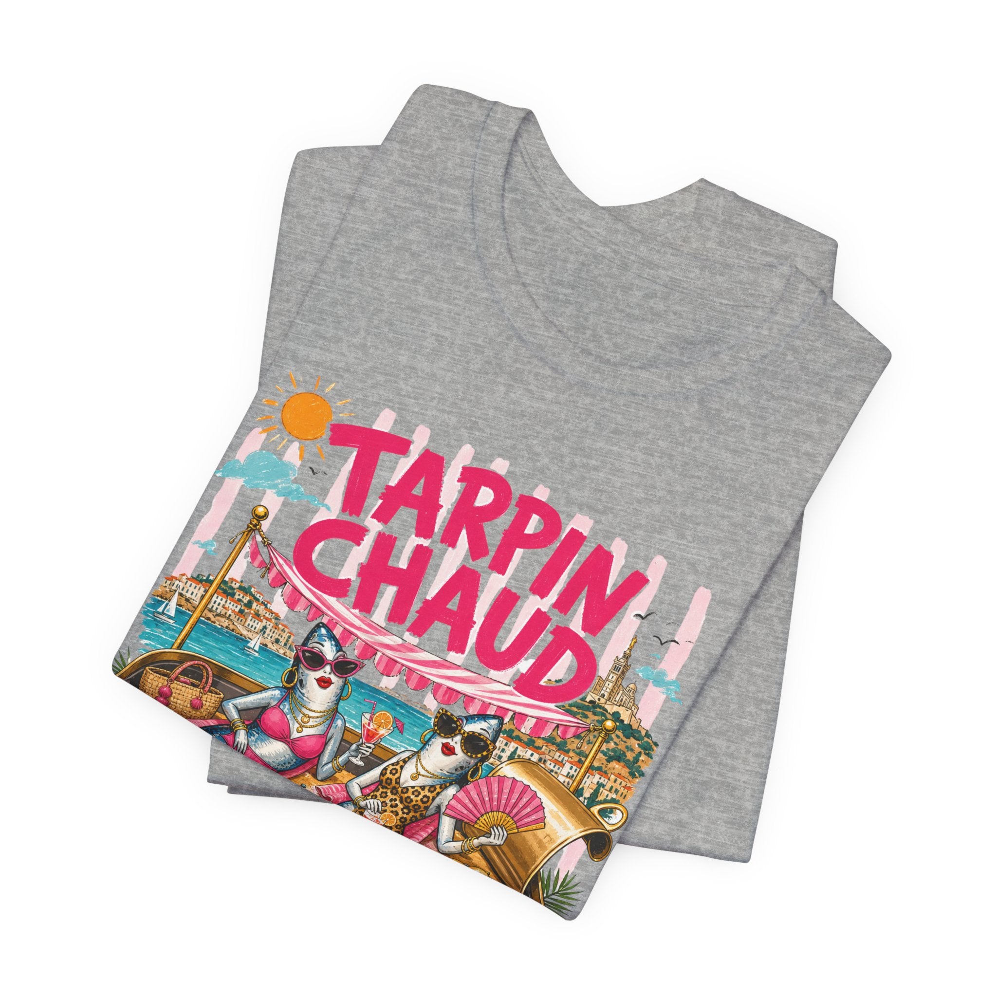Tarpin Chaud | T-shirt Marrant Sardines de Marseille | T-shirt d'été Côte d'Azur