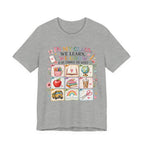 In My Class We Learn We Grow Teacher Illustration T-Shirt | School Icons
