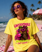 Unstoppable Leopard Bubblegum T-Shirt | No Excuses Just Legend