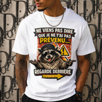Funny "Warning: Married" Raccoon Men's Graphic T-Shirt