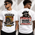 Funny "Warning: Married" Raccoon Men's Graphic T-Shirt