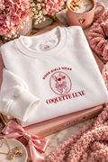 Good Girls Wear Coquette Luxe Embroidered Sweatshirt | Women's Crewneck