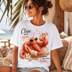 Relaxing Lobster Tee — "Close Your Eyes, Listen & Relax" Graphic T-Shirt
