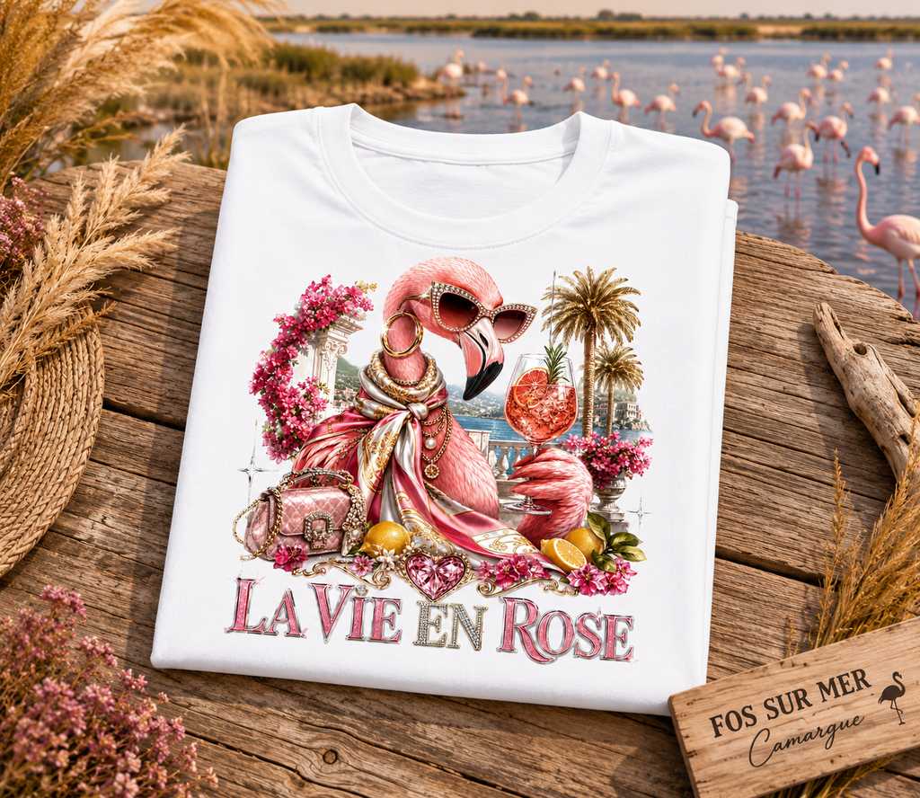 La Vie en Rose Flamingo Tee