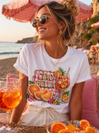 Ciao Bella Aperol Spritz Tee | Orange Cocktail Graphic Shirt