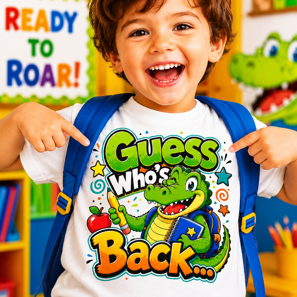 T-shirt Dinosaure Enfant « Guess Who's Back » | T-shirt Enfant Coloré