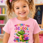 My First Day of School Alligator Toddler Tee | Back-to-School Kids Shirt