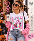 Boo-Jee Ghost Tee — Kawaii Fashion Ghost Graphic T-Shirt with Purse & Coffee