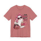 Cute Pink Ghost Halloween T-Shirt | Coquette Luxe