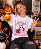 Halloween, but make it girly, chic & effortlessly stylish 🎀👻🩷

Meet the Boojee Halloween T-Shirt, featuring a glamorous ghost with cat-eye sunglasses, a pink bow, leopard-print accessories and playful pastel details.

Perfect for adding a fashion-forward Halloween vibe to your fall wardrobe. Style it with jeans, an oversized cardigan or your favorite jacket for the ultimate spooky-chic look. 🖤🎃

Because Halloween has never looked this fashionable.

