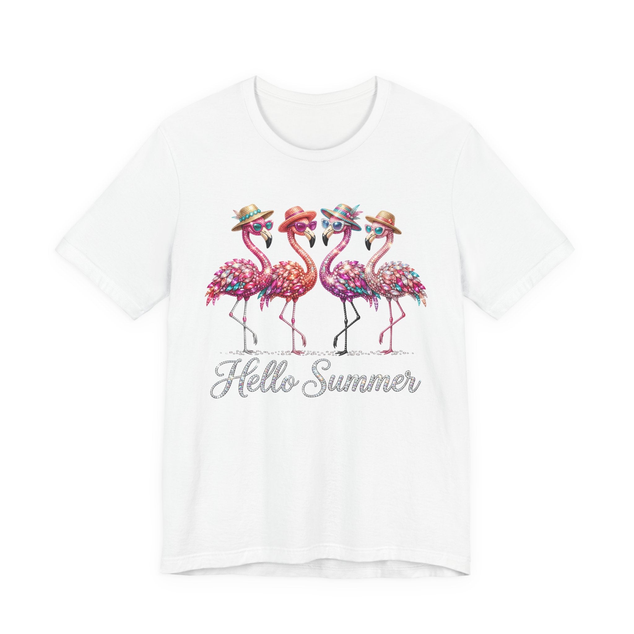 Hello Summer Flamingos T-Shirt | 
