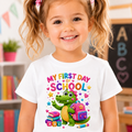 My First Day of School Alligator Toddler Tee | Back-to-School Kids Shirt