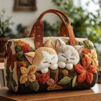 Shoulder Strap Quilted Duffle Bag Animals Pattern Large Capacity Travel Duffel Bag 3D Quilting Craft Tote Bags Sports Gym Bag