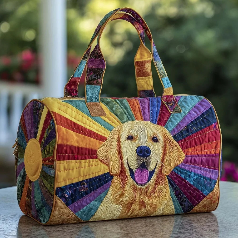 Shoulder Strap Quilted Duffle Bag Animals Pattern Large Capacity Travel Duffel Bag 3D Quilting Craft Tote Bags Sports Gym Bag