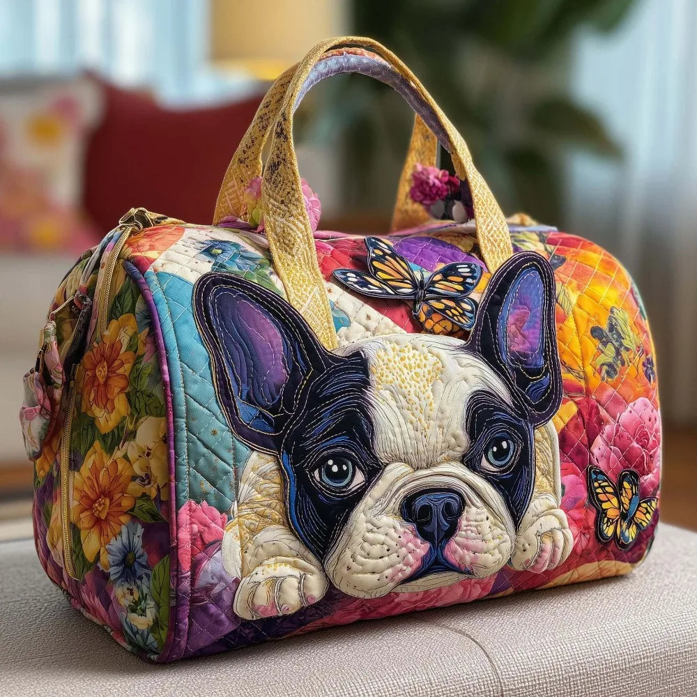Shoulder Strap Quilted Duffle Bag Animals Pattern Large Capacity Travel Duffel Bag 3D Quilting Craft Tote Bags Sports Gym Bag