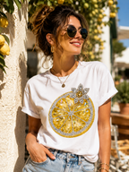 Sparkly Lemon Shirt | Rhinestone Citrus Graphic Tee | Summer Aesthetic T-Shirt | Cute Fruit Tee | Unisex Cotton Tee