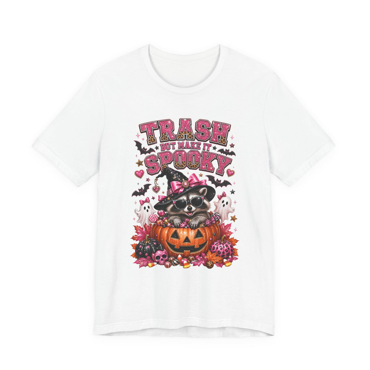 Trash Spooky Tee — Cute Raccoon Halloween Pumpkin Shirt