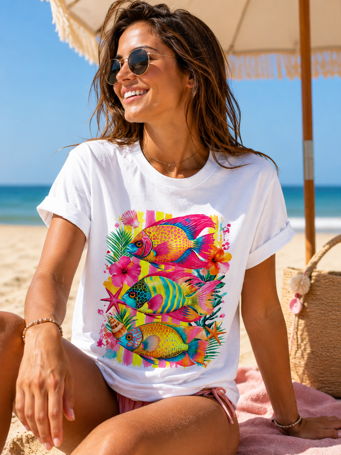 Tropical Colorful Fish T-Shirt | 