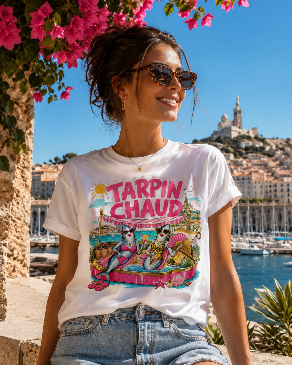 Tarpin Chaud | Funny Marseille Sardines T-Shirt | French Riviera Summer Tee