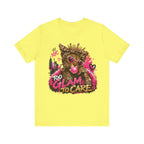 Too Glam To Care Tee — Leopard Crown Cat Graphic Shirt