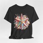 Colorful Starfish Tee | Beach Seashell Ocean Graphic Shirt