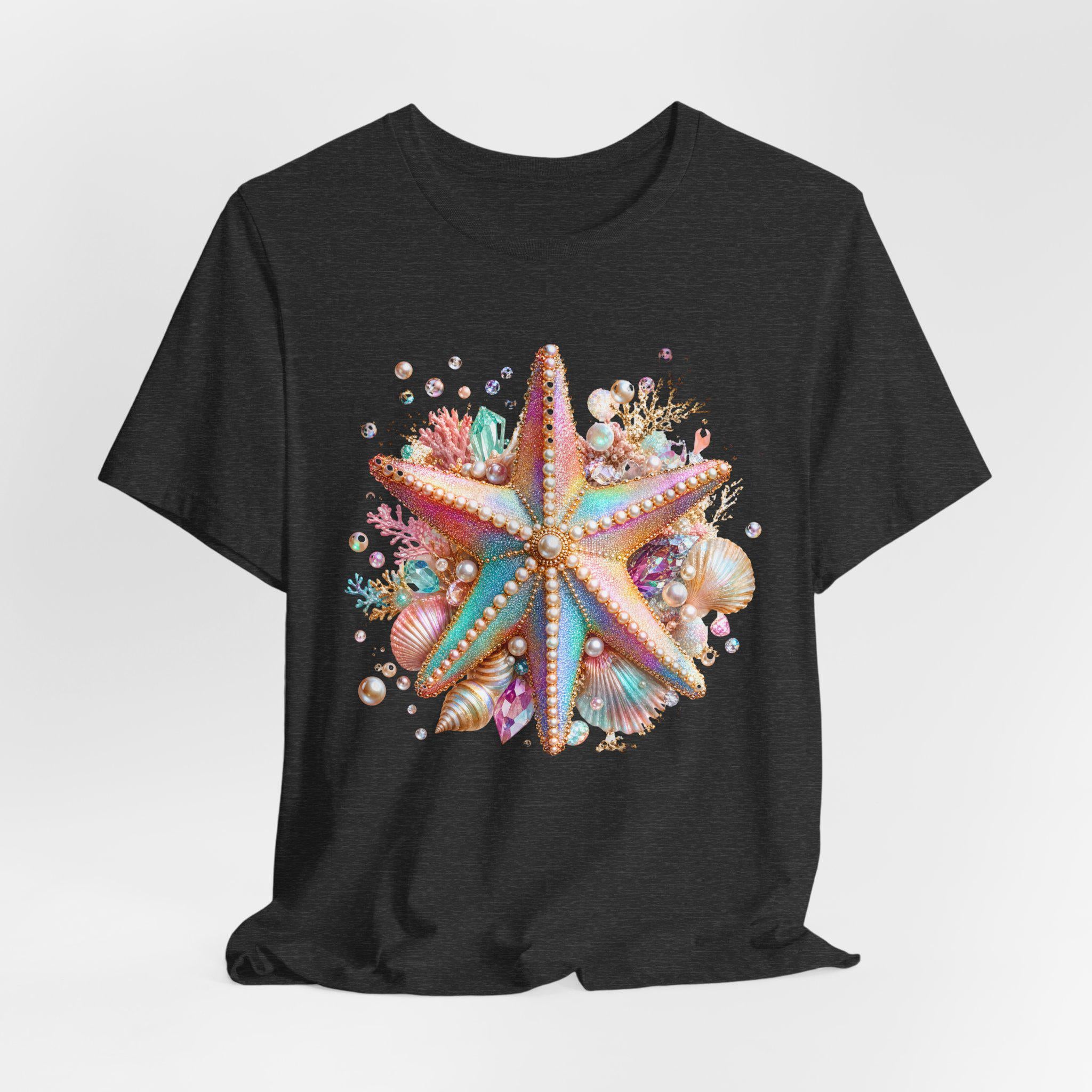 Colorful Starfish Tee | Beach Seashell Ocean Graphic Shirt