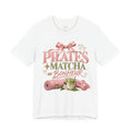 Pilates + Matcha Bonheur Tee — Yoga Mat & Matcha Fitness Shirt
