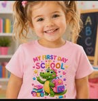 My First Day of School Alligator Toddler Tee | Back-to-School Kids Shirt