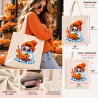 🎃 Halloween Ghost Boo! Tote Bag – Cute Spooky Fall Bag